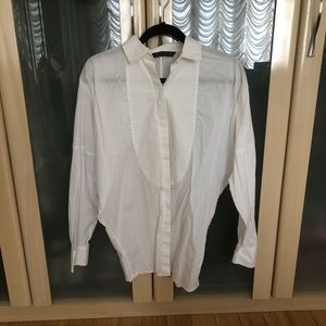 Zara Limited Edition White Button Down Size Med